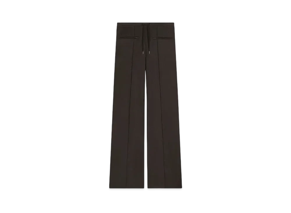 Courreges Tracksuit Interlock Baggy Pants "Mud Brown"
