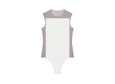 Courreges Illusion Bodysuit "Chocolate/Natural"