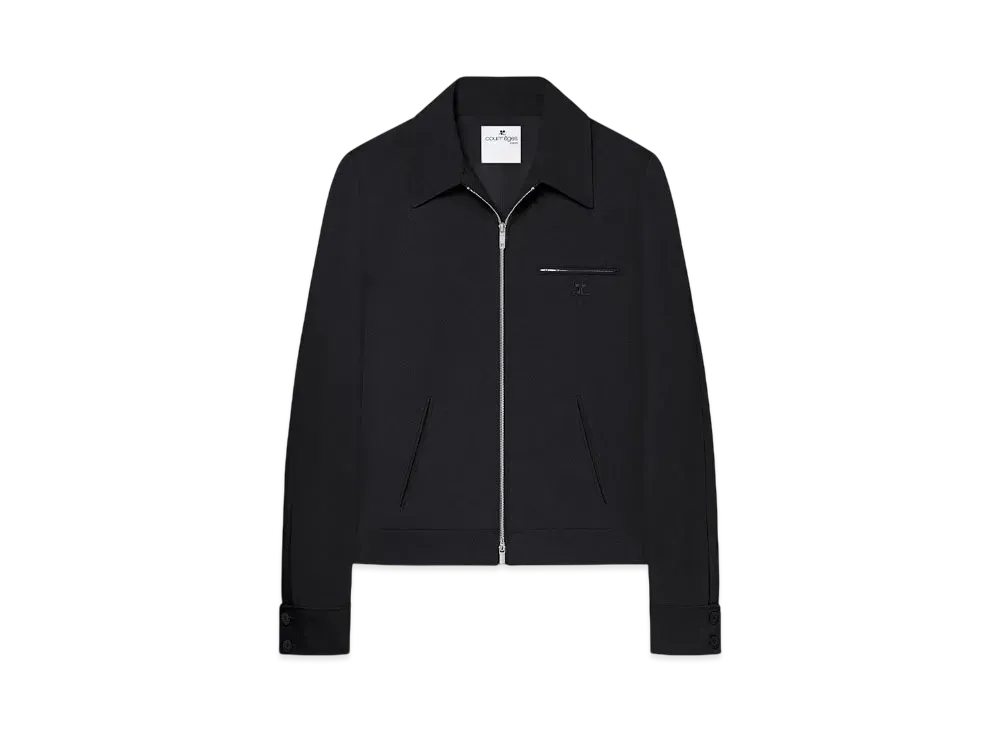 Courreges Signature Retro Twill Jacket "Black"