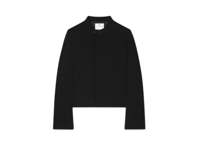 Courreges Heritage Crepe Tailored Jacket "Black"