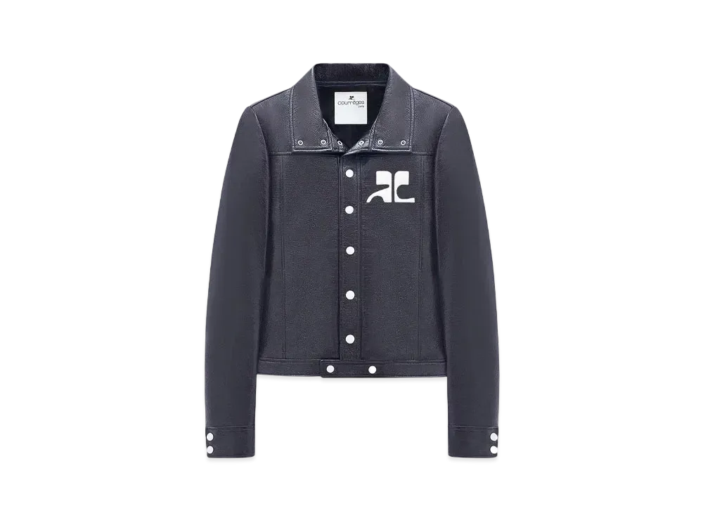 Courreges Men's Reedition Vinyl Jacket "Denim"