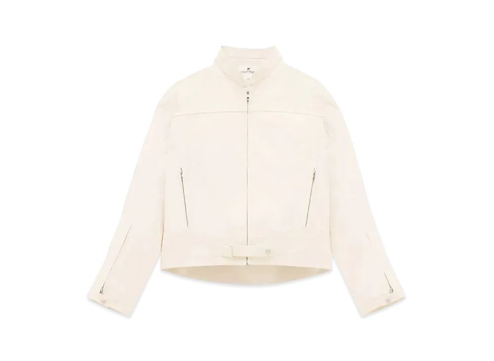 Courreges Racer Cotton Padded Jacket "Cream"