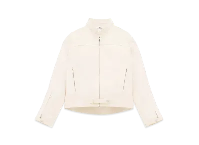 Courreges Racer Cotton Padded Jacket "Cream"