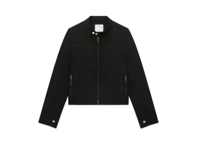 Courreges Iconic Denim Biker Jacket "Black"
