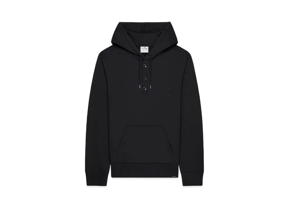Courreges Buttoned Sweatshirt "Black"