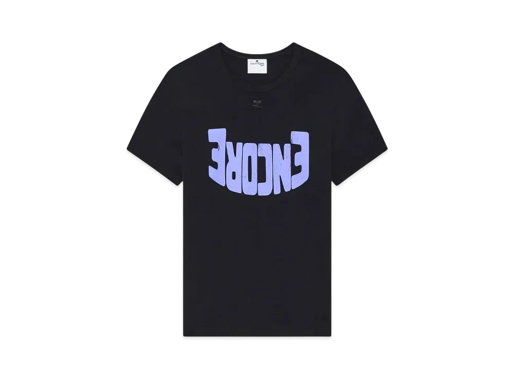 Courreges Men's Encore Contrast T-Shirt "Black/Purple"