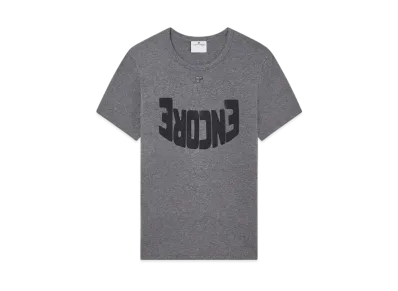 Courreges Men's Encore Contrast T-Shirt "Dark Heather Grey/Black"