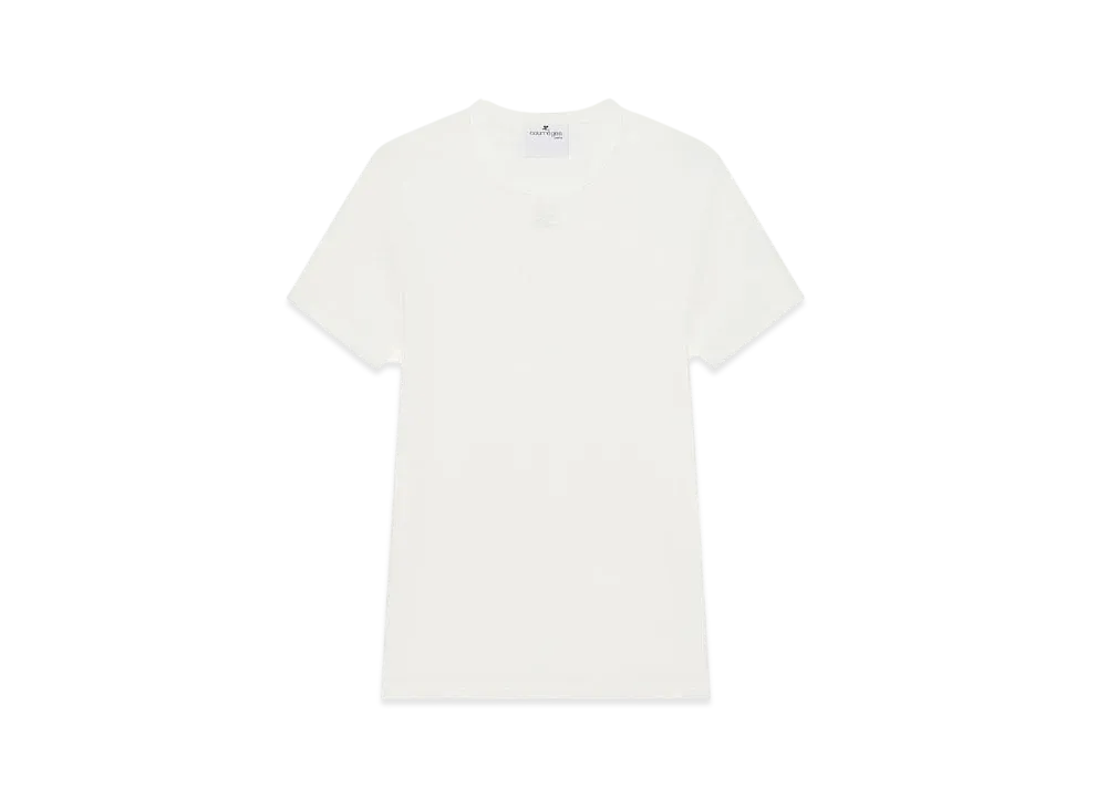 Courreges Signature Contrast T-Shirt "Heritage White"