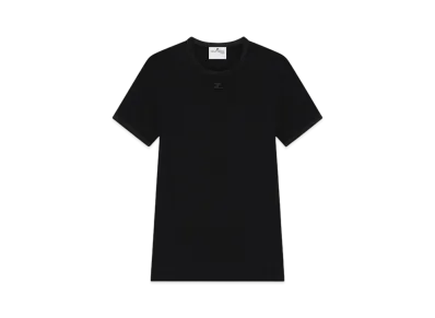 Courreges Signature Contrast T-Shirt "Black"