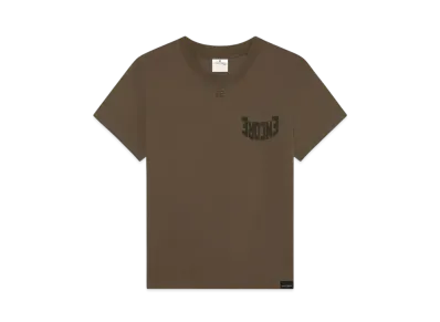 Courreges Men'S Encore T-Shirt "Bark/Black"