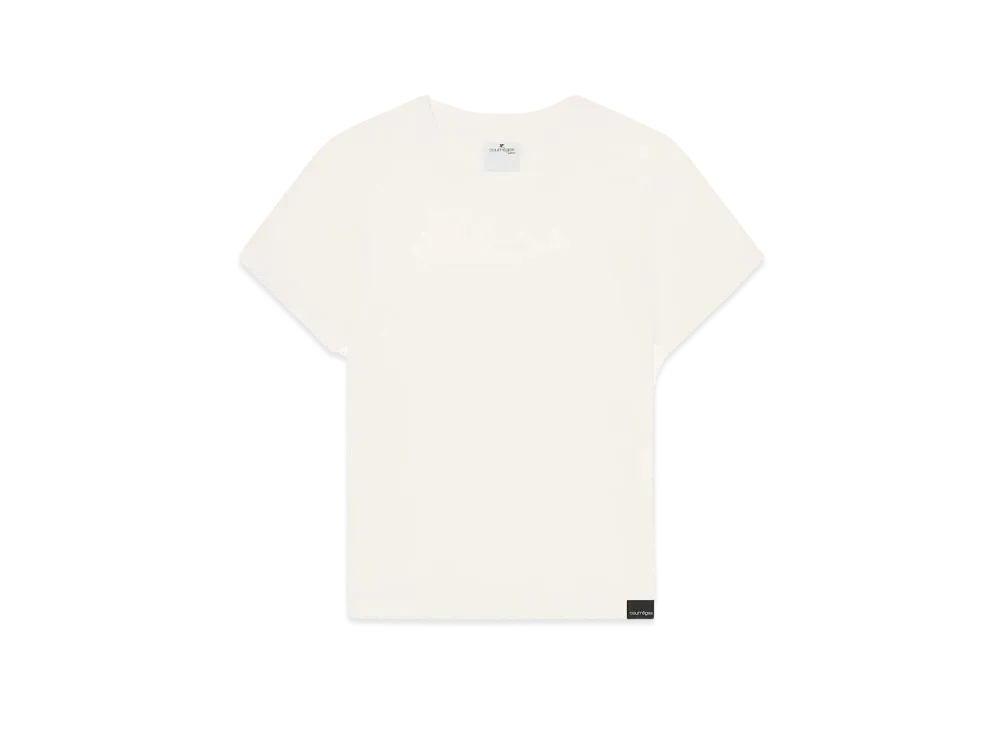 Courreges AC Stonewashed T-Shirt "Heritage White"