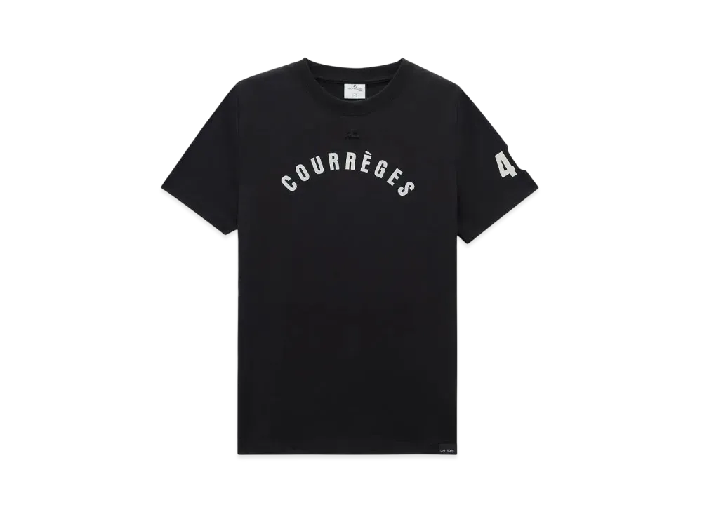 Courreges AC Straight Printed T-Shirt "Black"