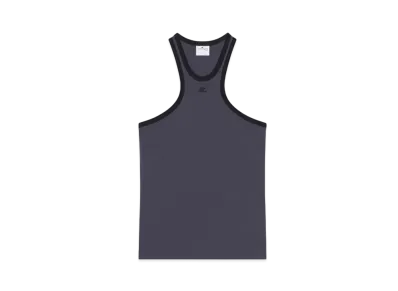 Courreges Scuba Tank Top "Denim/Black"