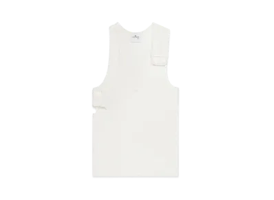Courreges 90'S Rib Cut Out Top "Heritage White"