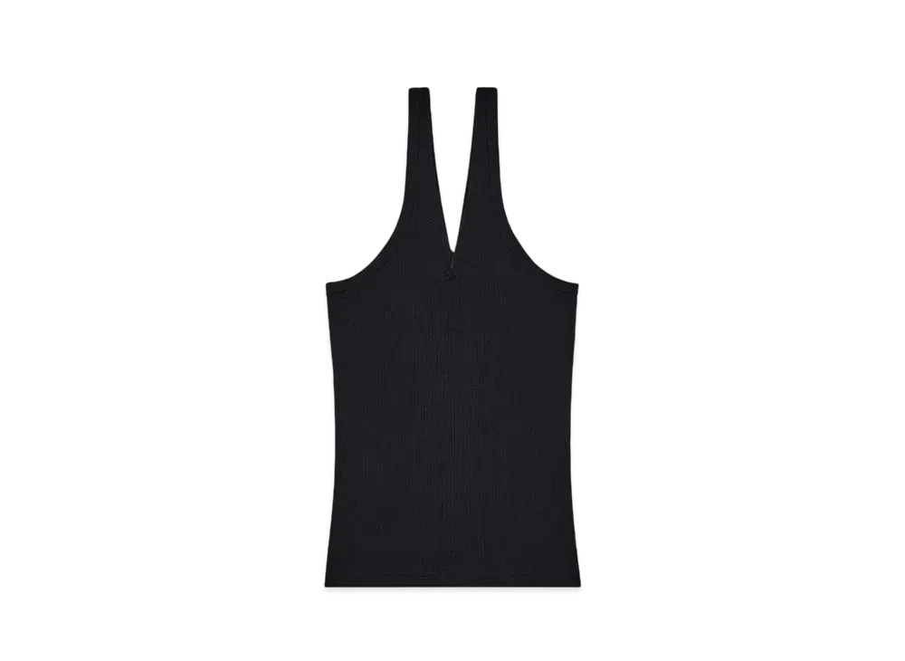 Courreges Zipped Tank Top "Black"