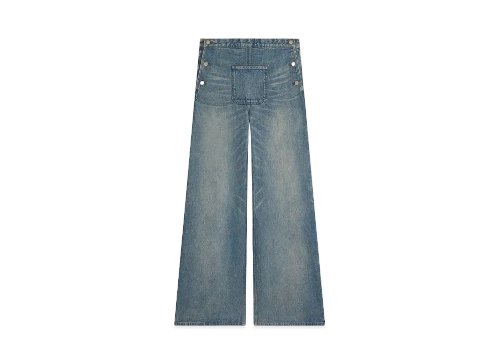 Courreges One Pocket Denim Baggy Pants "Vintage Medium Blue"