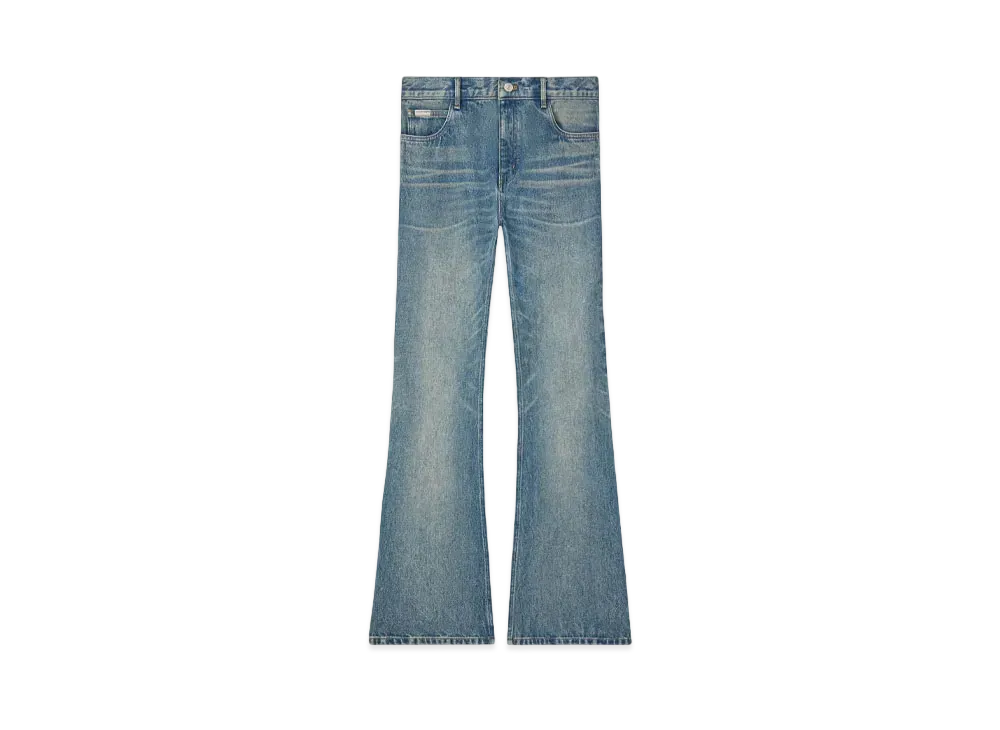 Courreges 5-Pocket Denim Bootcut Pants "Vintage Medium Blue"