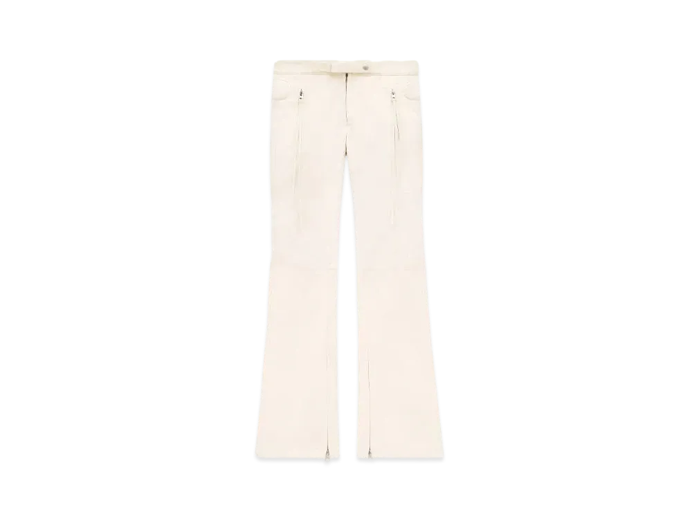 Courreges Racer Cotton Padded Pants "Cream"
