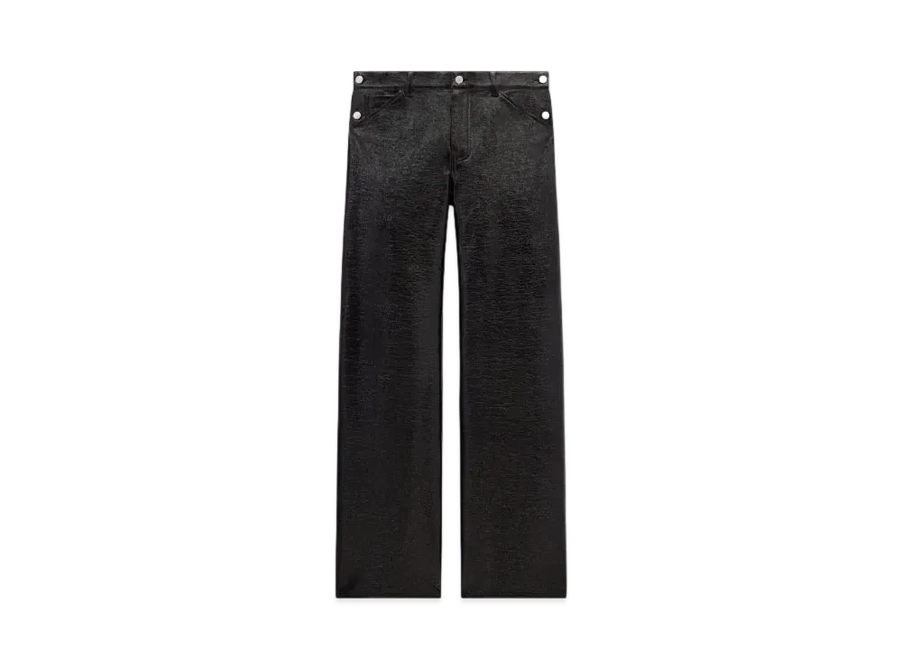 Courreges Sailor Vinyl Baggy Pants "Black"