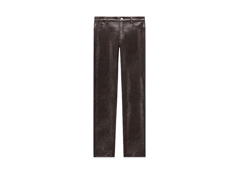 Courreges 5-Pocket Vinyl Pants Reedition "Chocolate"