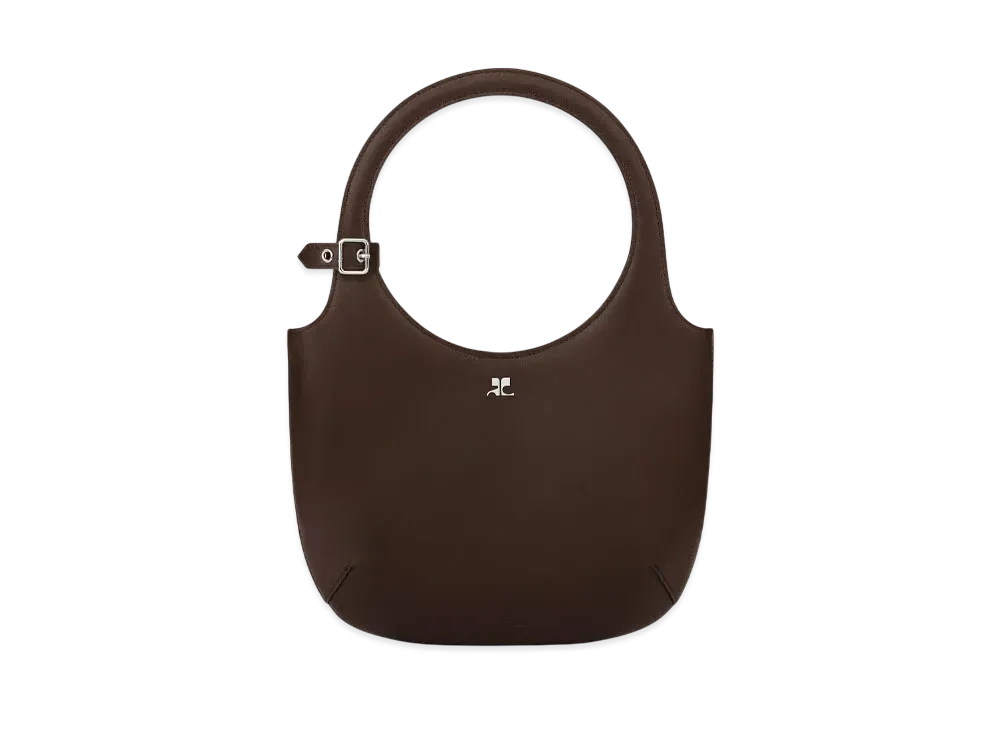 Courreges Holy Leather Bag "Chocolate"