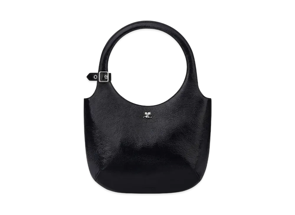 Courreges Holy Naplack Leather Bag "Black"