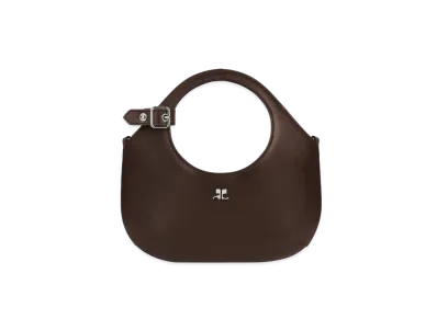 Courreges Mini Holy Leather Bag "Chocolate"
