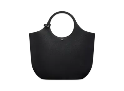 Courreges Large Holy Grained Bag "Black"