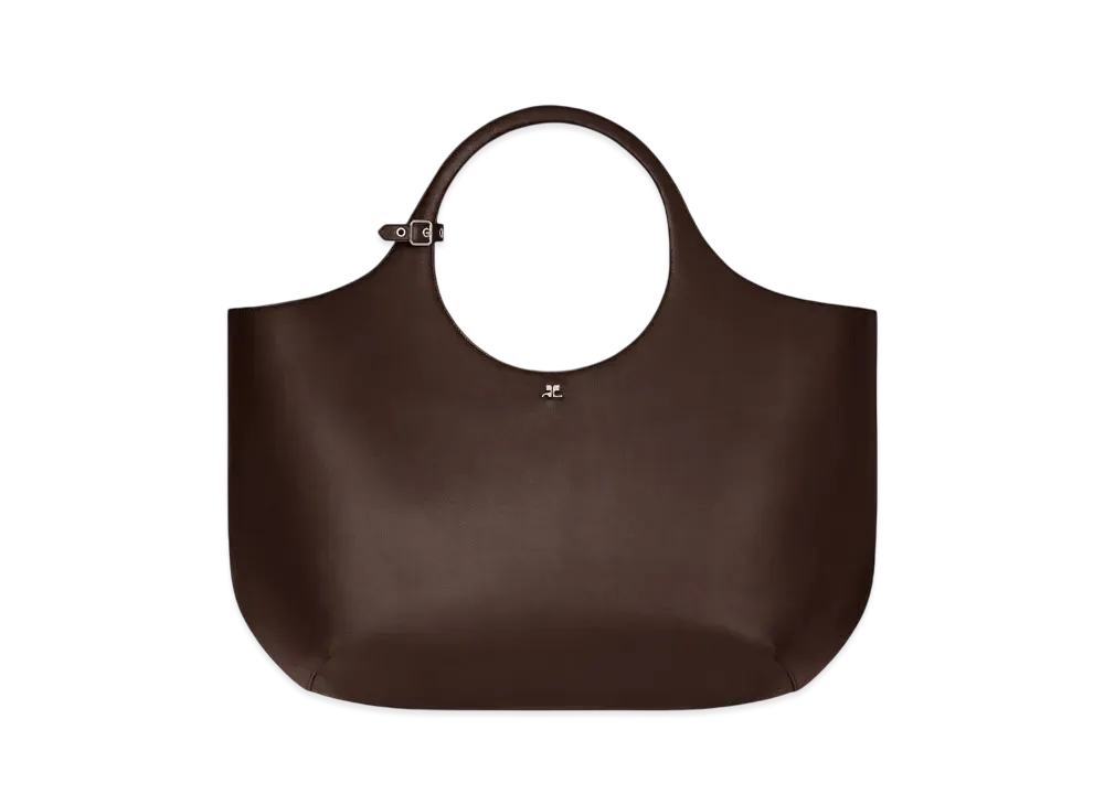 Courreges Maxi Holy Leather Bag "Chocolate"