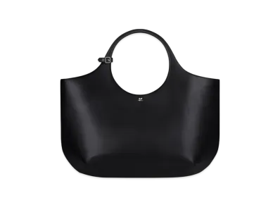 Courreges Maxi Holy Leather Bag "Black"