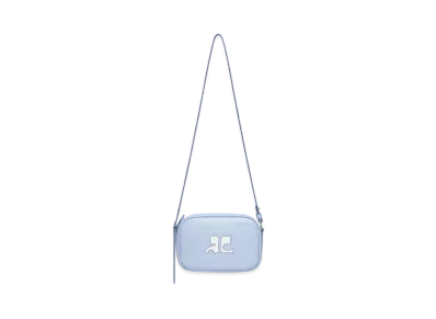 Courreges Reedition Leather Camera Bag "Sky"