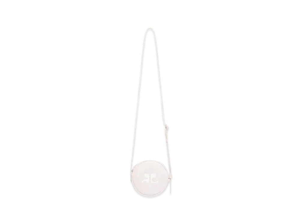 Courreges Reedition Leather Circle Bag "Pale Pink"
