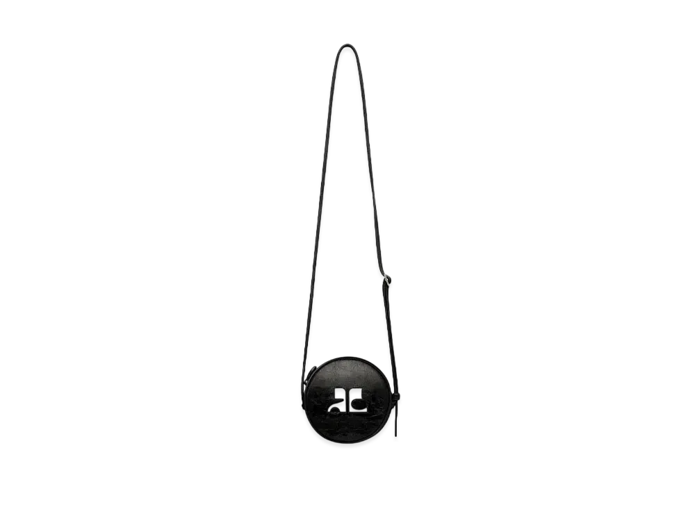 Courreges Reedition Naplack Circle Bag "Black"