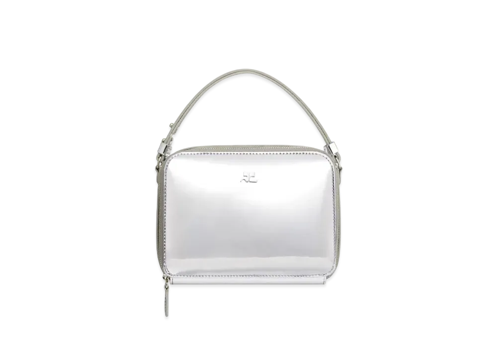 Courreges Cloud Chained Mirror Bag "Silver"