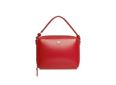 Courreges Cloud Chained Leather Bag "Ruby"