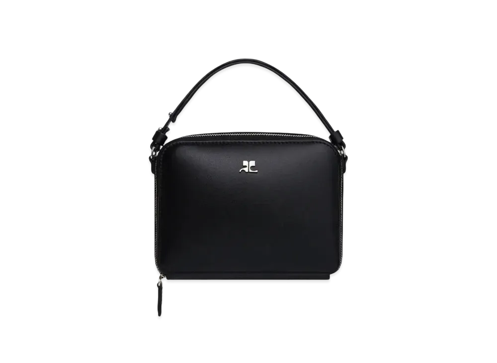 Courreges Cloud Chained Leather Bag "Black"