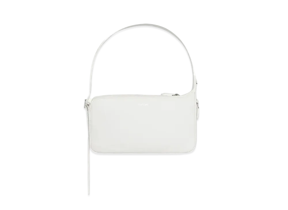 Courreges Racer Leather Bag "Heritage White"