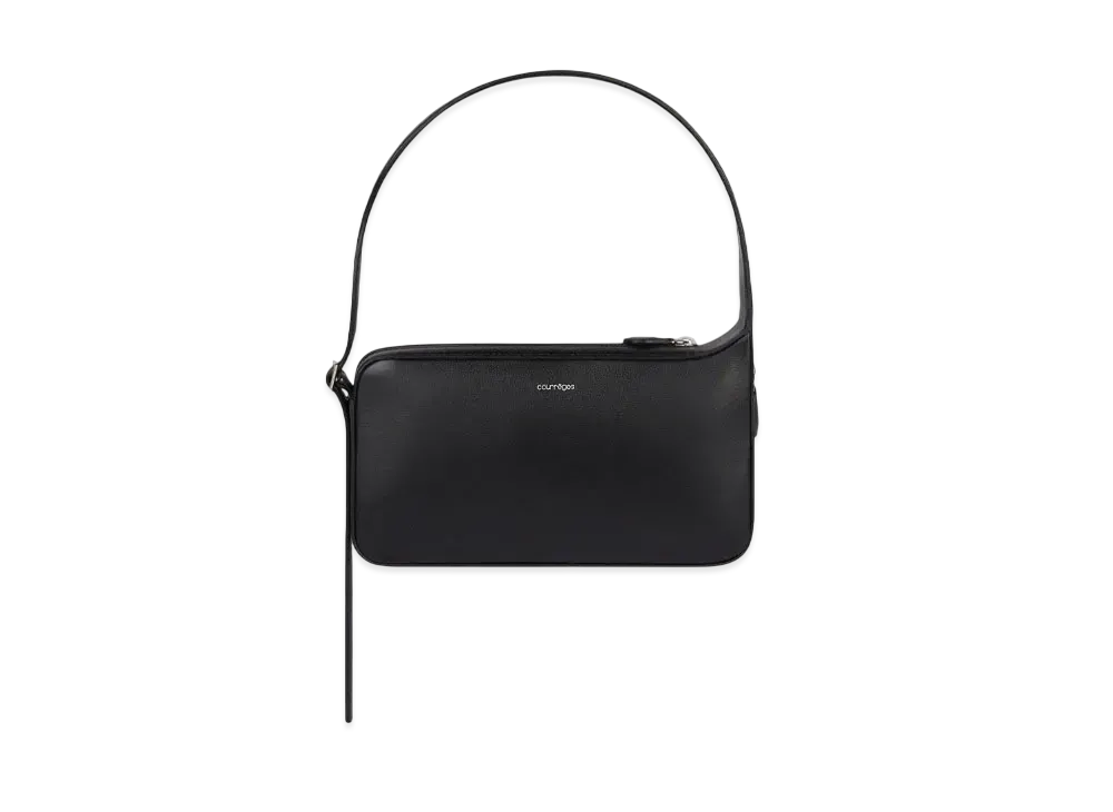 Courreges Racer Leather Bag "Black"