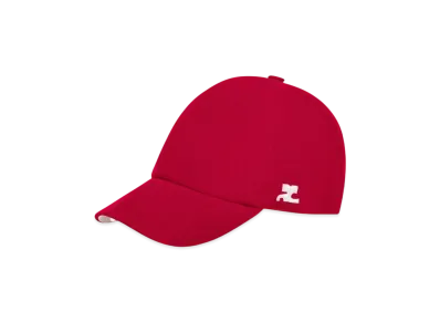 Courreges Signature AC Cotton Cap "Ruby"