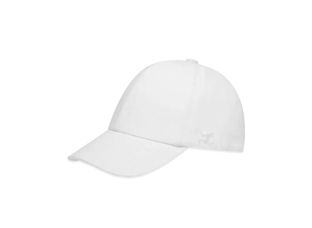 Courreges Signature AC Cotton Cap "Heritage White"