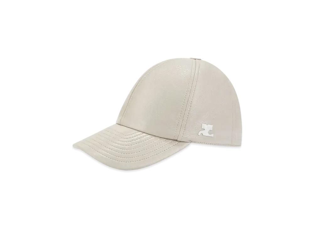 Courreges Reedition Vinyl Cap "Mastic Grey"