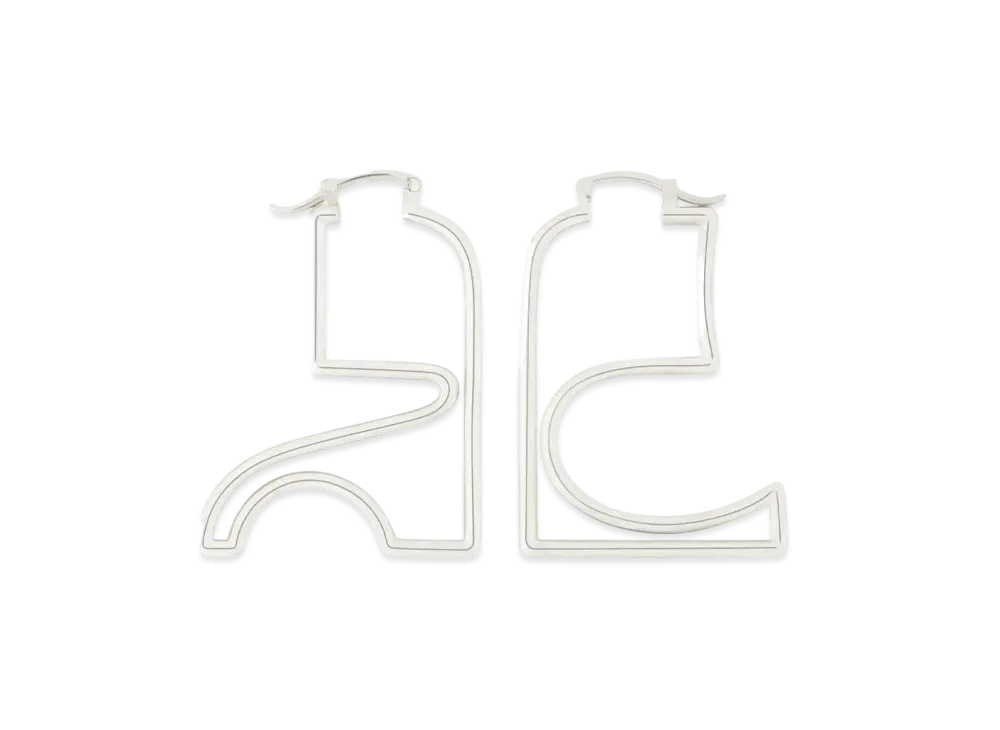Courreges Ac Earrings "Silver"