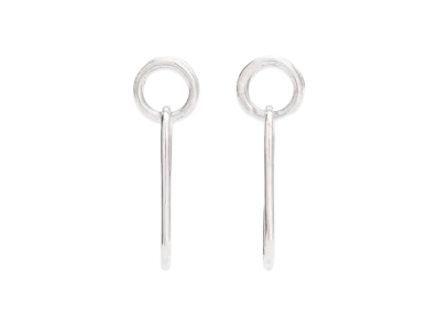 Courreges Holy Union Earrings "Silver"