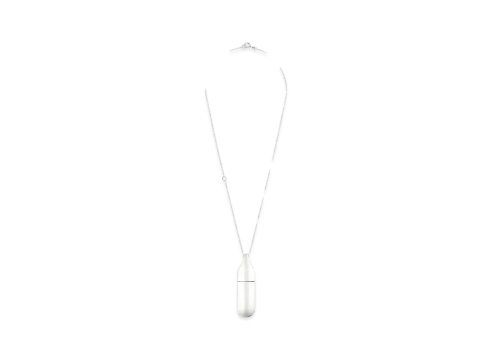 Courreges Flask Necklace "Silver"