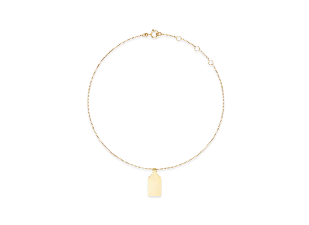 Courreges Little Charm Necklace "Light Gold"