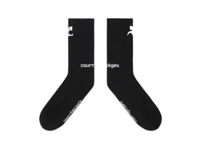 Courreges Ac Sports Socks "Black/White Optic"