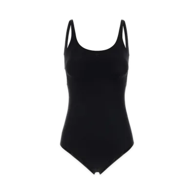 Courreges Women's Stretch Nylon Swimsuit "Black"