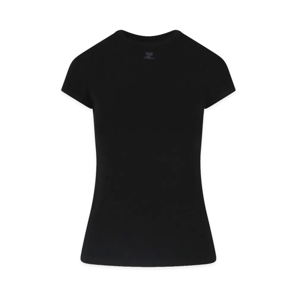 Courreges Women's T-Shirts "Black"