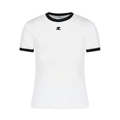 Courreges Women's Reedition T-Shirts "White"