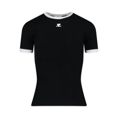 Courreges Women's Reedition T-Shirts "Black"